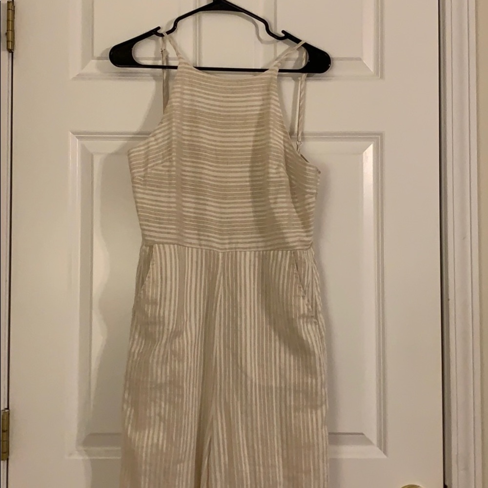 Merci cream and white Jumpsuit